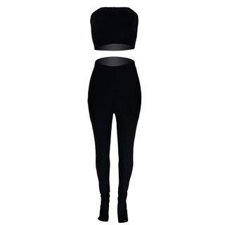 Set: Tube Top + Slit-hem Pants