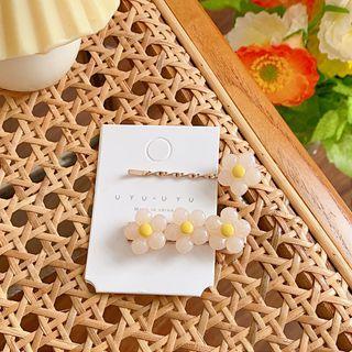 Flower Hair Clip 01 Flower Hairpin Set - One Size