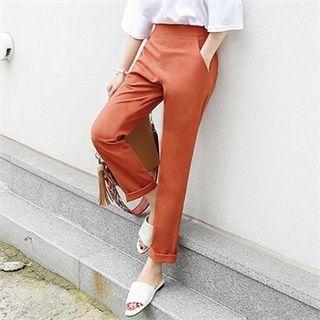 Pocket-side Straight-cut Pants