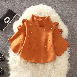 Elbow-sleeve Beaded Jacket