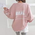 Real Letter Longline Sweatshirt