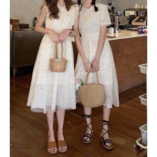 Floral Short Sleeve / Sleeveless Dress
