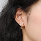 Bow Star Rhinestone Alloy Earring 1 Pair - Earring - Bow & Star - Silver - One Size