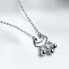 925 Sterling Silver Lock Pendant Necklace 925 Silver - As Shown In Figure - One Size