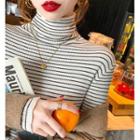 Turtleneck Striped Sweater In 5 Colors