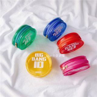 Lettering Pvc Round Coin Purse