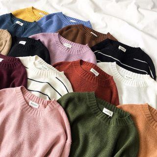 Multi-color Long-sleeve Sweater