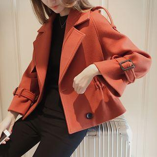 Cropped Double Breasted Coat