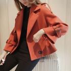 Cropped Double Breasted Coat