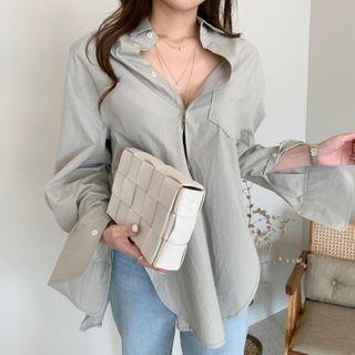 Pocket Detail Back-slit Shirt
