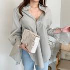 Pocket Detail Back-slit Shirt