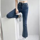 Mid Rise Boot Cut Jeans