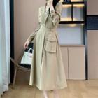 Set: Pocket Detail Blazer + Midi A-line Skirt