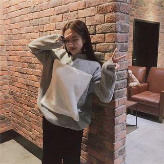 Color Panel Long Pullover