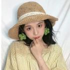 Wool Flower Earring