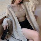 Knit Camisole Top / Cable Knit Cardigan