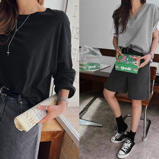 Zip-fly Denim Wide-leg Shorts