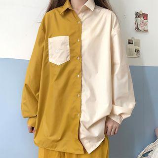 Oversize Lantern-sleeve Shirt