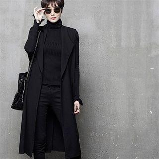 Shawl-collar Long Vest