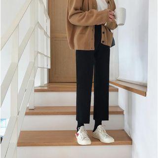 Woolen Wide-leg Dress Pants