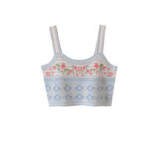 Crochet Cutout Camisole Top