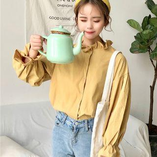 Long-sleeve Ruffled Shirt