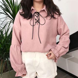 Lace Up Front Shirt