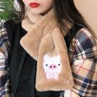 Pig Chenille Scarf