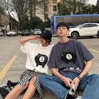 Couple Matching Short-sleeve Piggy Bank Print T-shirt