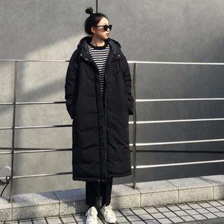 Midi Padded Coat Black - One Size