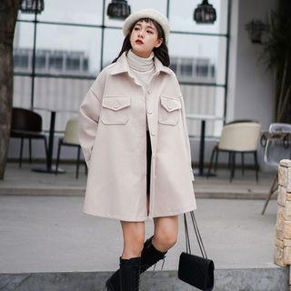 Pocket Detail Long Jacket