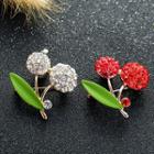 Cherry Rhinestone Brooch