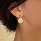 Sterling Silver Flower Drop Earring 1 Pair - S925 Silver - Gold - One Size