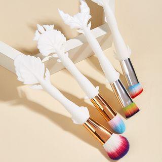 Set Of 4: Fish Tail Makeup Brush 4 Pcs - White - One Size
