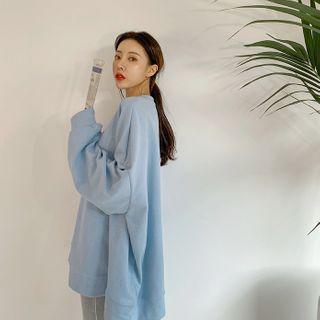 Oversized Pastel Cotton Sweatshirt