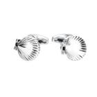 Fashionable Simple Personality Silver Shell Cufflinks Silver - One Size
