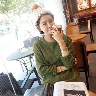 Crew-neck Brushed-fleece T-shirt