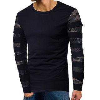 Camo Panel Long-sleeve T-shirt