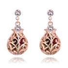 Cutout Crystal Earring