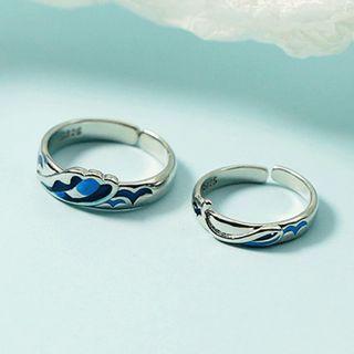 Couple Matching Dolphin & Wave Alloy Ring