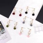 Pompom Rhinestone Dangle Earring