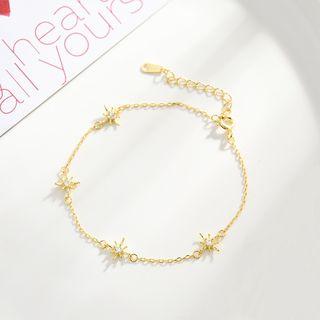 925 Sterling Silver Star Bracelet Star Bracelet - One Size