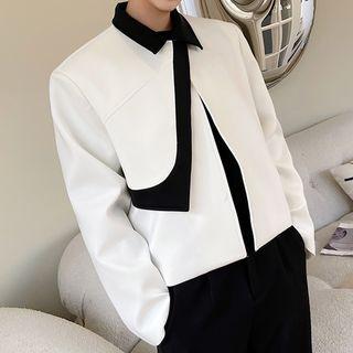 Collar Two-tone Jacket