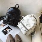 Marble Patterned Backpack