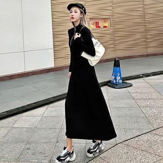 Half-zip Midi Sweater Dress
