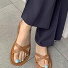 Ankle-strap Cross Sandals