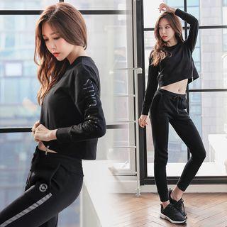 Set: Cropped Pullover + Drawstring Jogger Pants