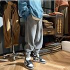Contrast Trim Fleece Sweatpants