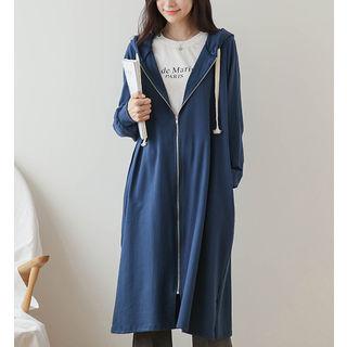Oversized Long Zip-up Hoodie