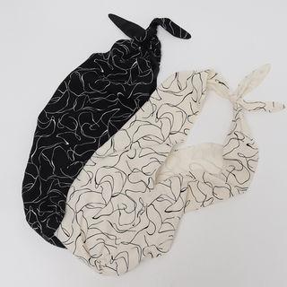 Printed Fabric Hobo Bag